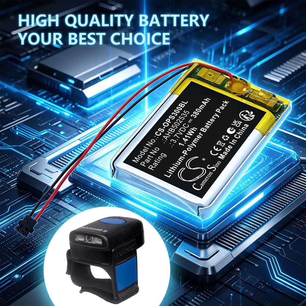 Battery compatible with Opticon CS-OPS300BL