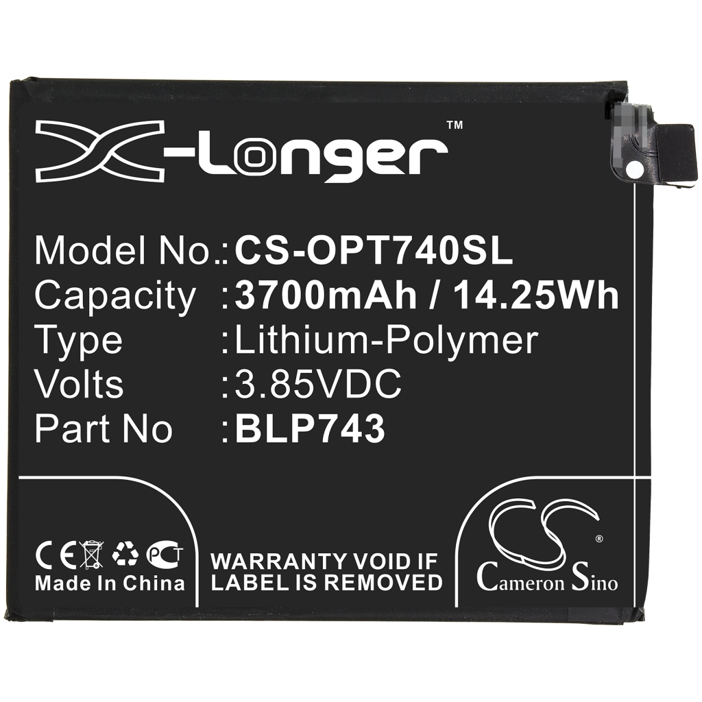 Yhteensopiva akun vaihto Oneplus BLP743