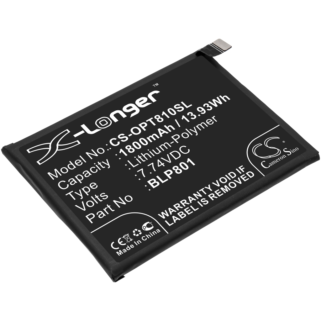 Yhteensopiva akun vaihto Oneplus BLP801