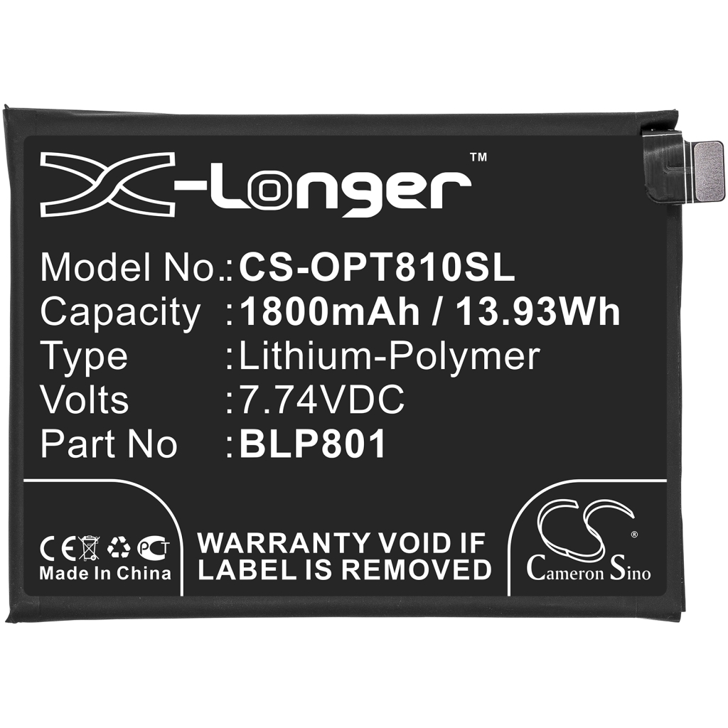 Yhteensopiva akun vaihto Oneplus BLP801