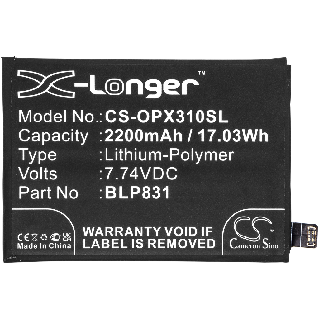 Yhteensopiva akun vaihto OPPO BLP831