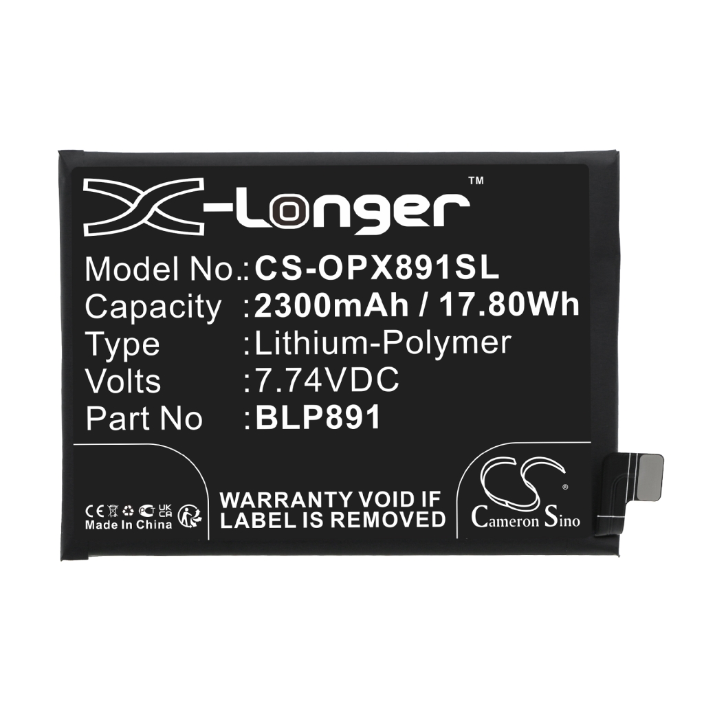 Yhteensopiva akun vaihto OPPO BLP891