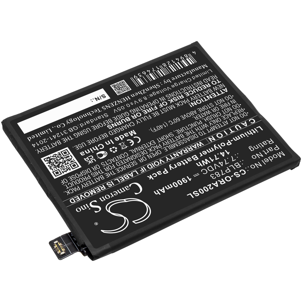 Yhteensopiva akun vaihto OPPO BLP783
