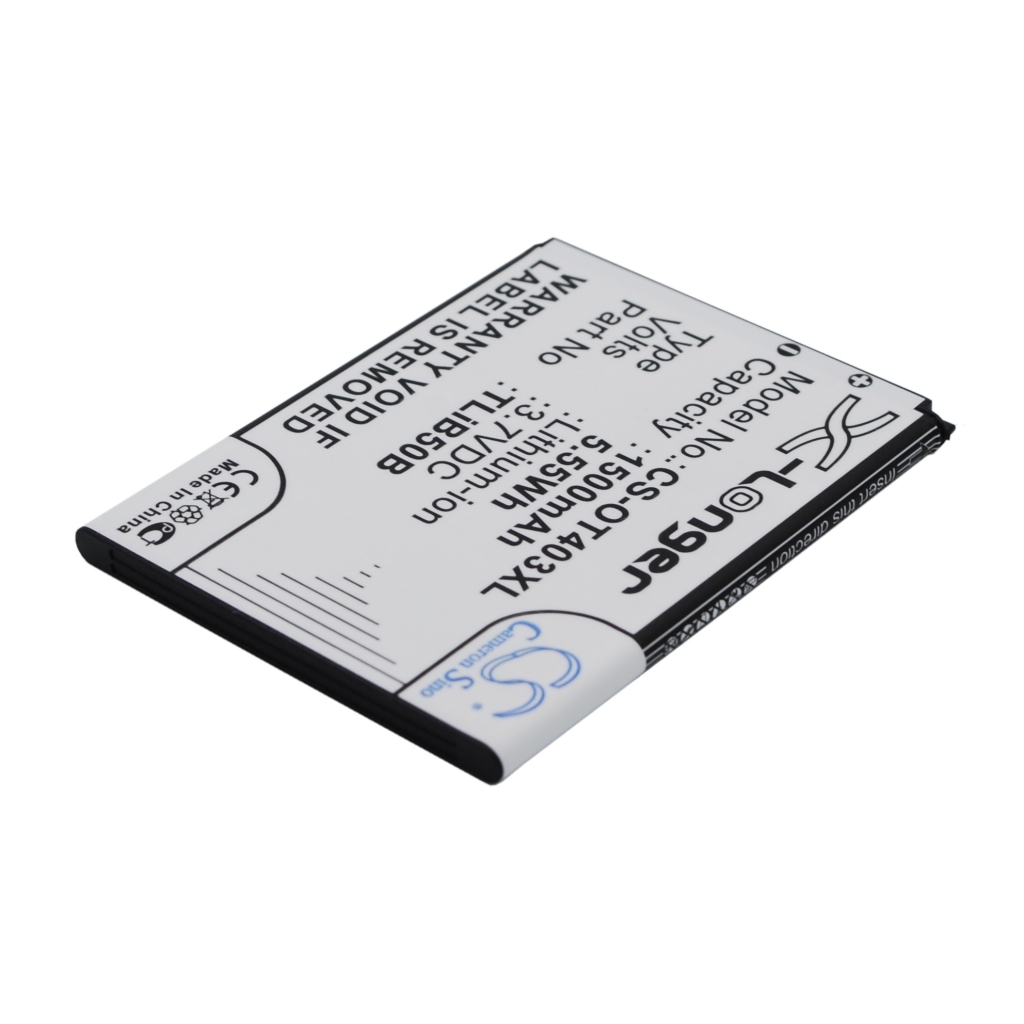 Yhteensopiva akun vaihto Alcatel CAB60B0000C2,CAB60B0001C2,TLIB50B
