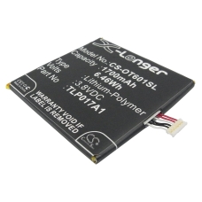 Yhteensopiva akun vaihto Alcatel CAC1700001C,TLP017A1,TLP017A2