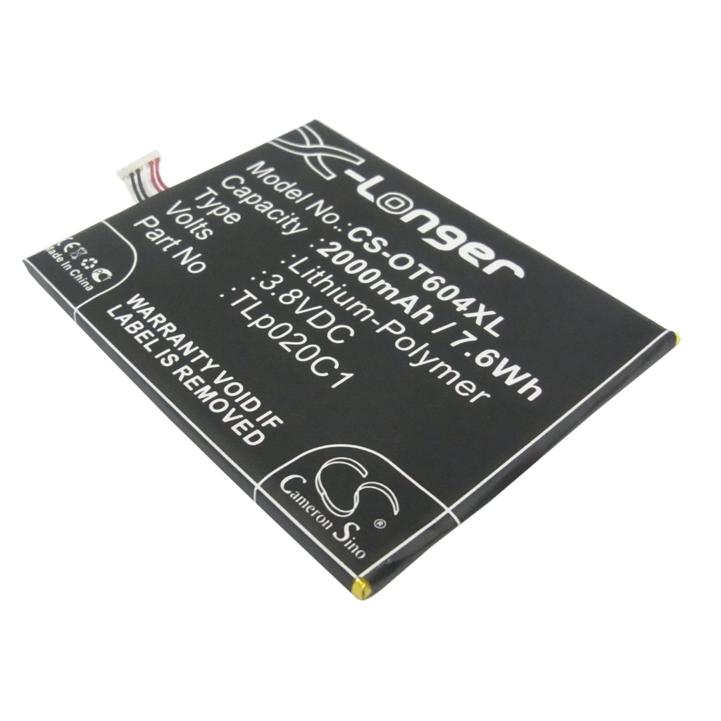 Yhteensopiva akun vaihto Alcatel CAC2000012C2,TLP020C1,TLP020C2
