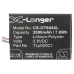 Yhteensopiva akun vaihto Alcatel CAC2000012C2,TLP020C1,TLP020C2