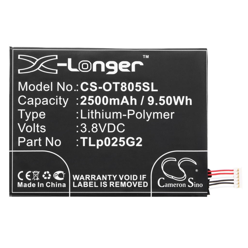 Yhteensopiva akun vaihto Alcatel CAC2580010C2,TLP025G2