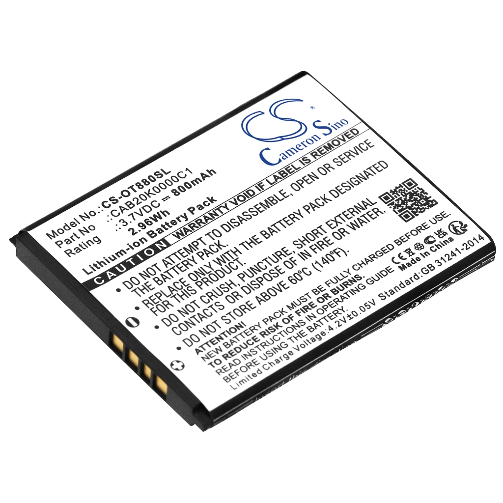 Matkapuhelimen akku T-Mobile One Touch 875