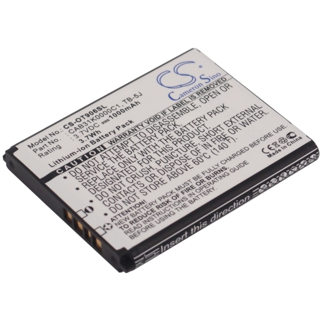 Matkapuhelimen akku TCL A906