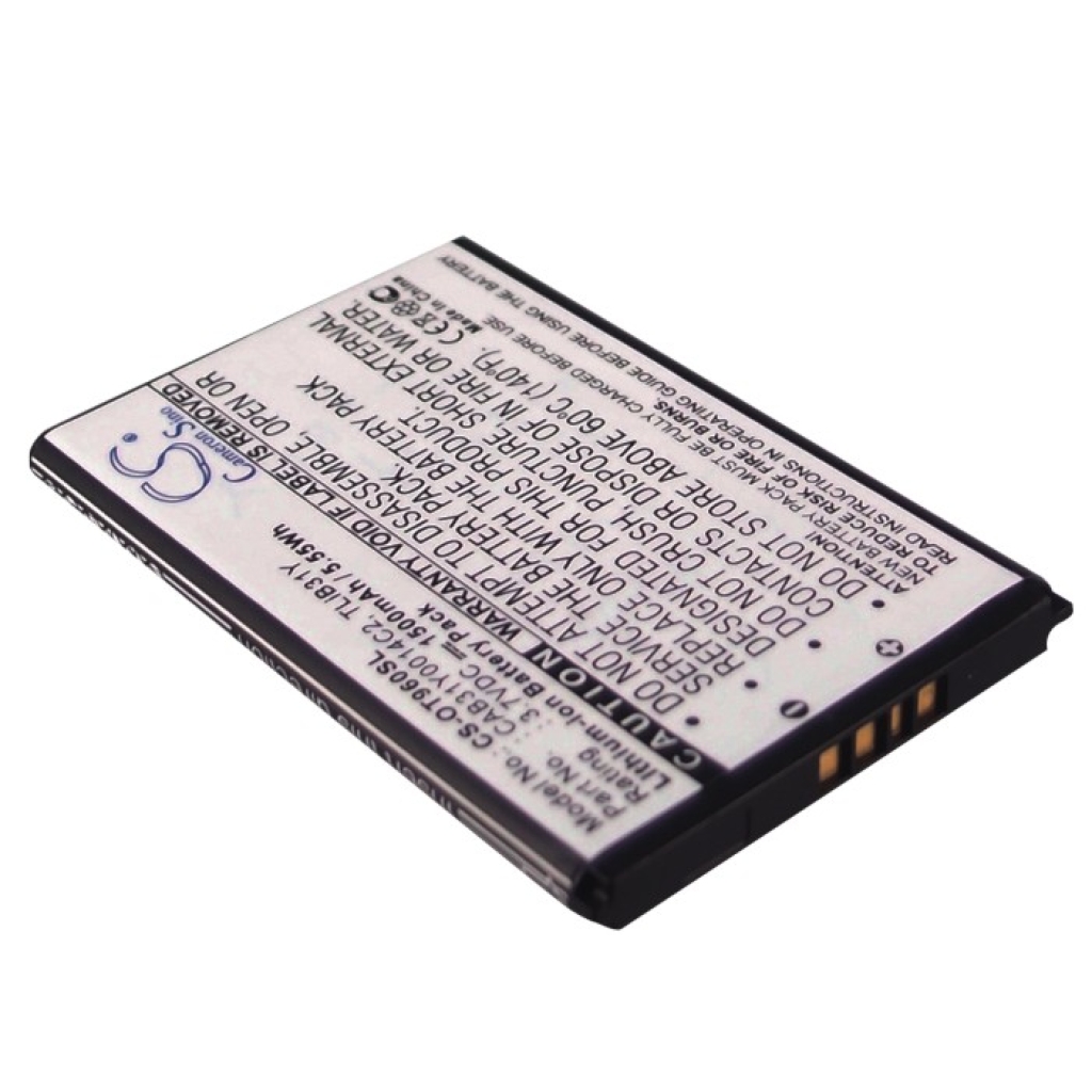 Yhteensopiva akun vaihto Alcatel CAB31Y0008C2,CAB31Y0014C2,TLIB31Y