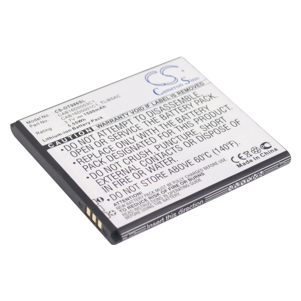 Matkapuhelimen akku TCL S900