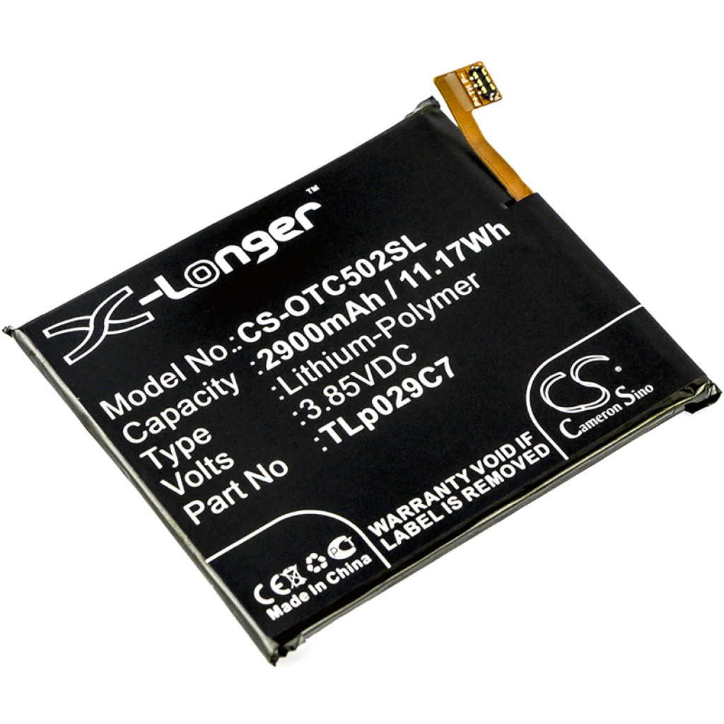 Yhteensopiva akun vaihto Alcatel TLP029C7