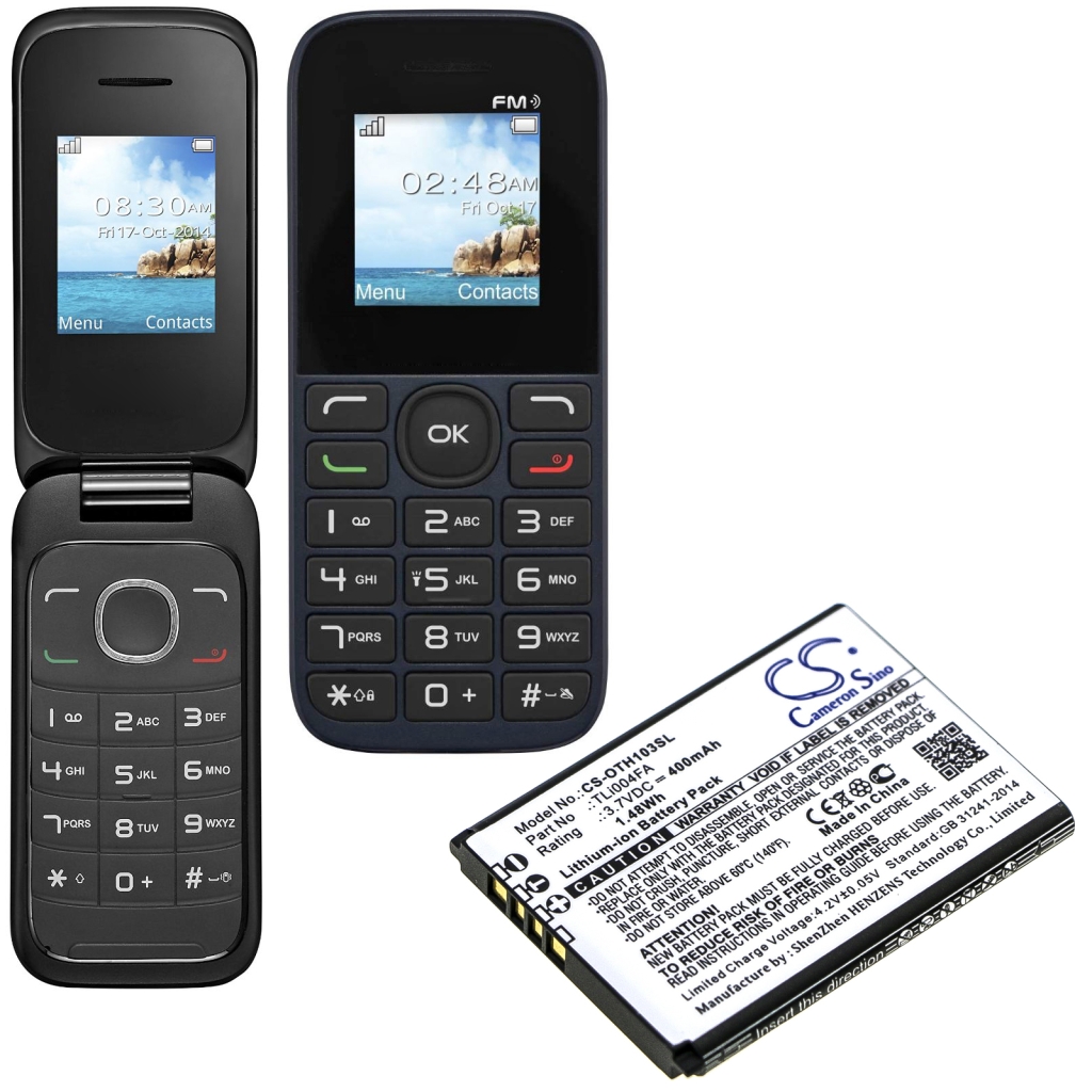 Yhteensopiva akun vaihto Alcatel TLI004FA