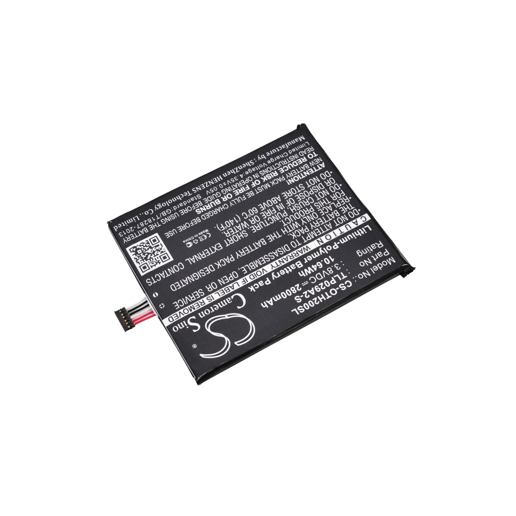Yhteensopiva akun vaihto Alcatel TLP029A2-S,TLP029AJ
