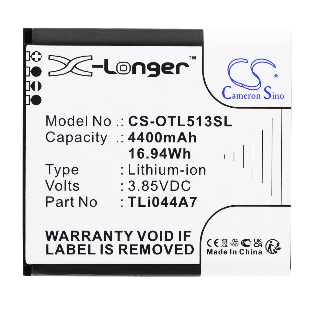 Yhteensopiva akun vaihto Alcatel TLI044A7