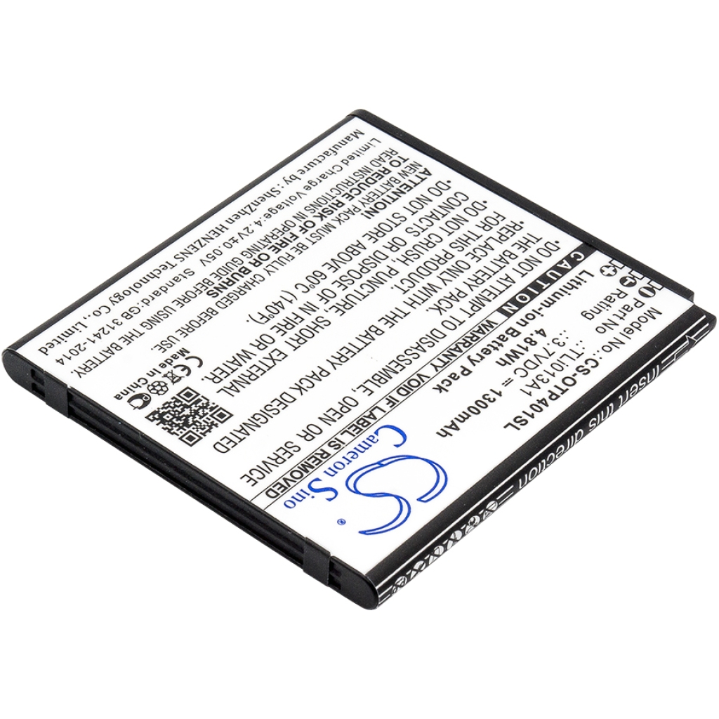 Yhteensopiva akun vaihto Alcatel TLI013A1,TLI013A7