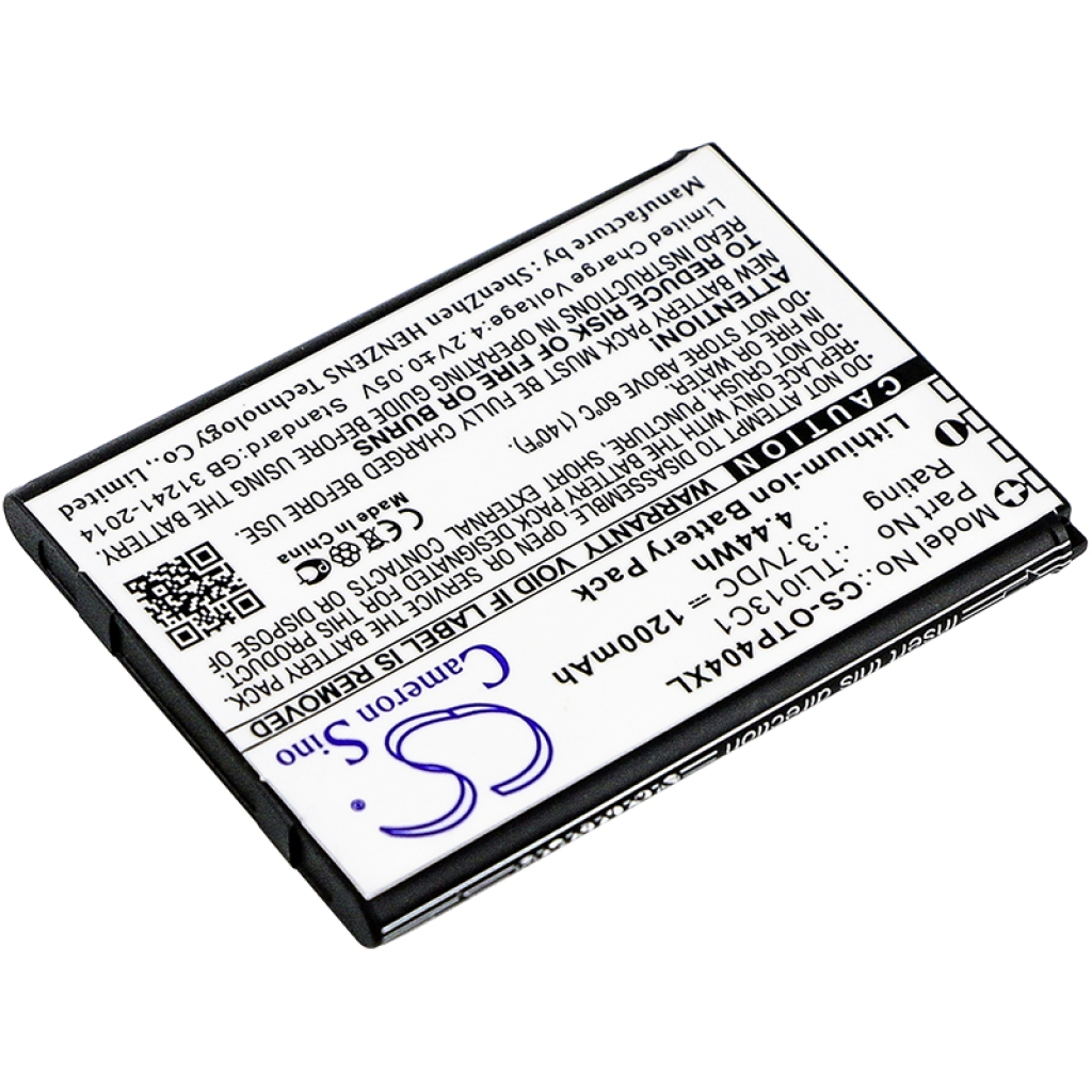 Yhteensopiva akun vaihto Alcatel TLI013C1