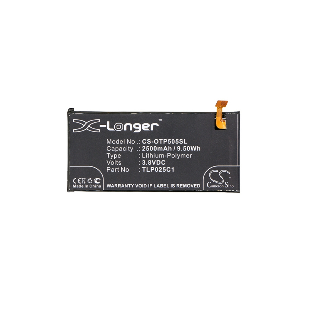 Yhteensopiva akun vaihto Alcatel TLP025C1,TLP025C2