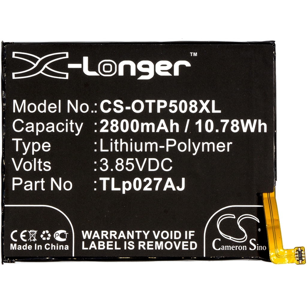 Yhteensopiva akun vaihto Alcatel CAC2710009CJ,TLP027AJ