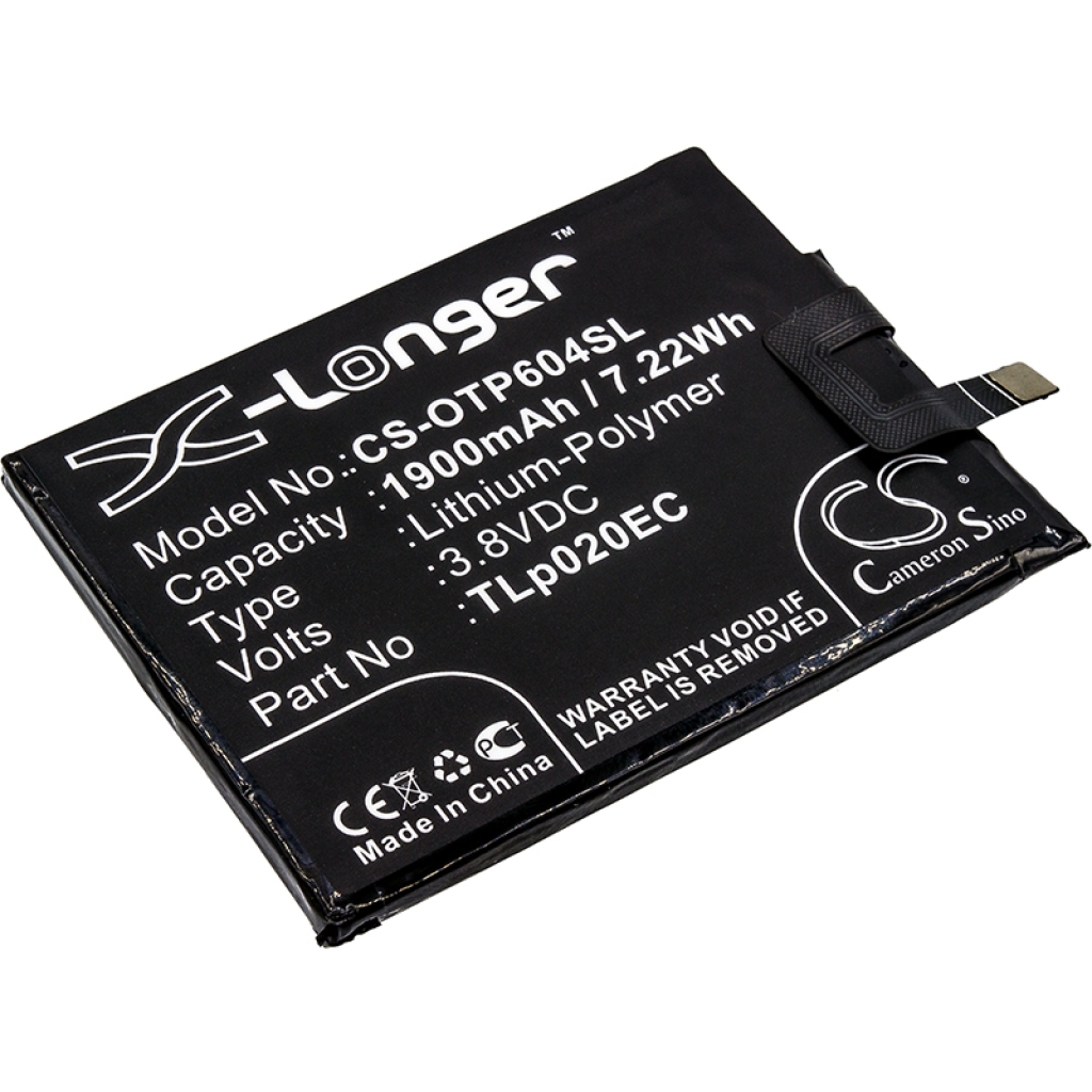 Yhteensopiva akun vaihto Alcatel TLP020EC