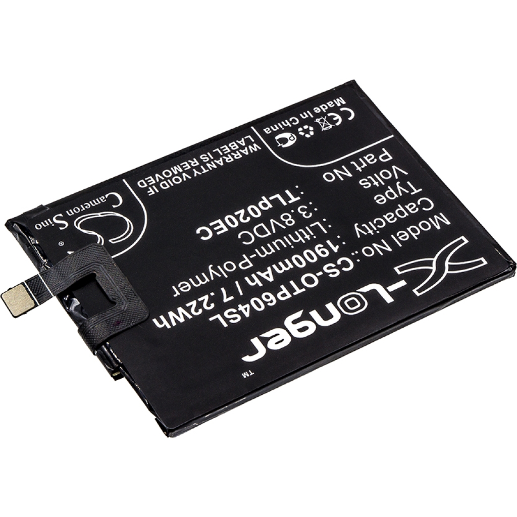 Yhteensopiva akun vaihto Alcatel TLP020EC