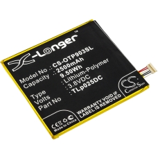 Yhteensopiva akun vaihto Alcatel TLP025D2,TLP025DC