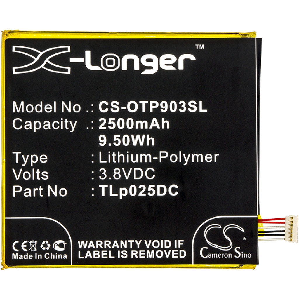Yhteensopiva akun vaihto Alcatel TLP025D2,TLP025DC