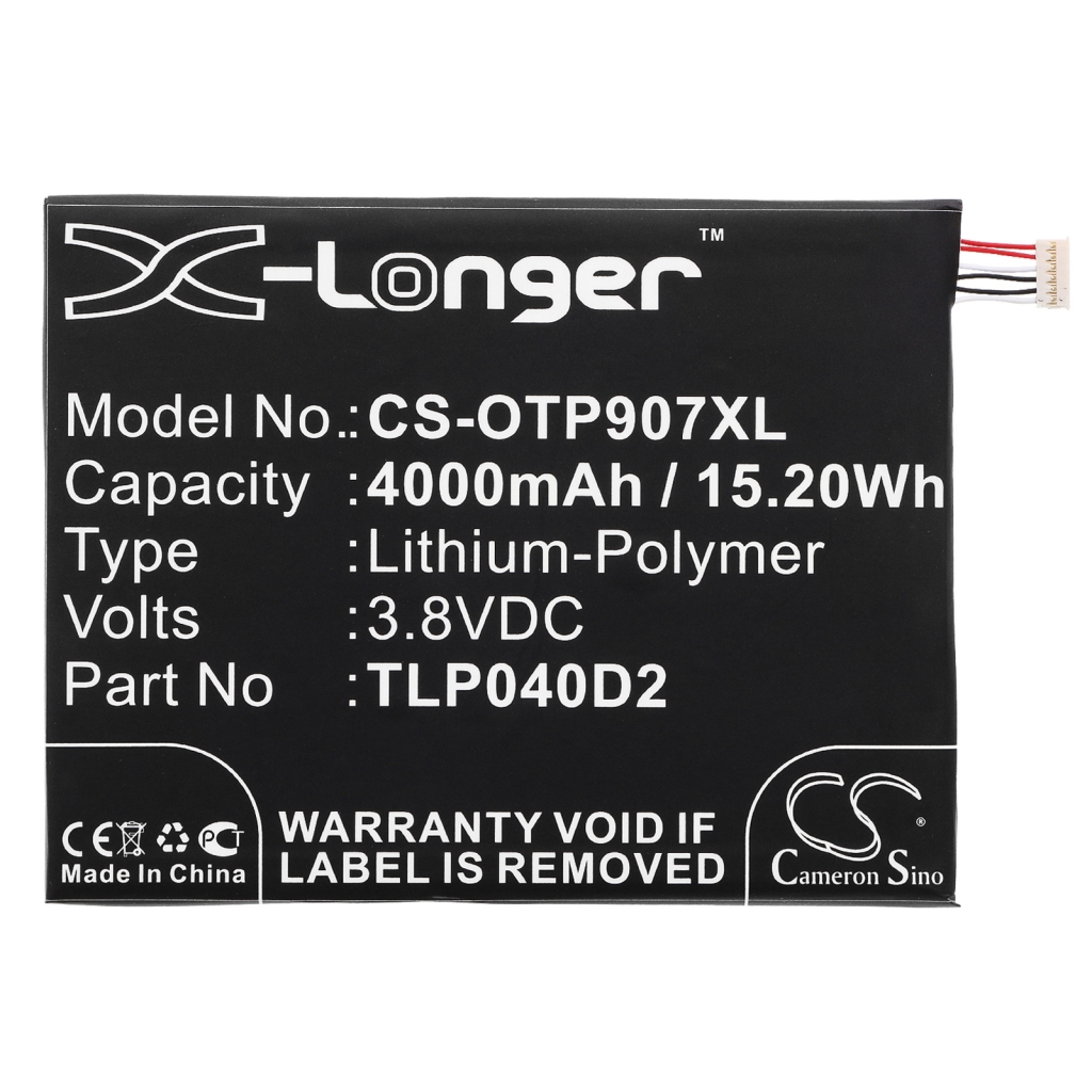 Yhteensopiva akun vaihto Alcatel TLP040D2