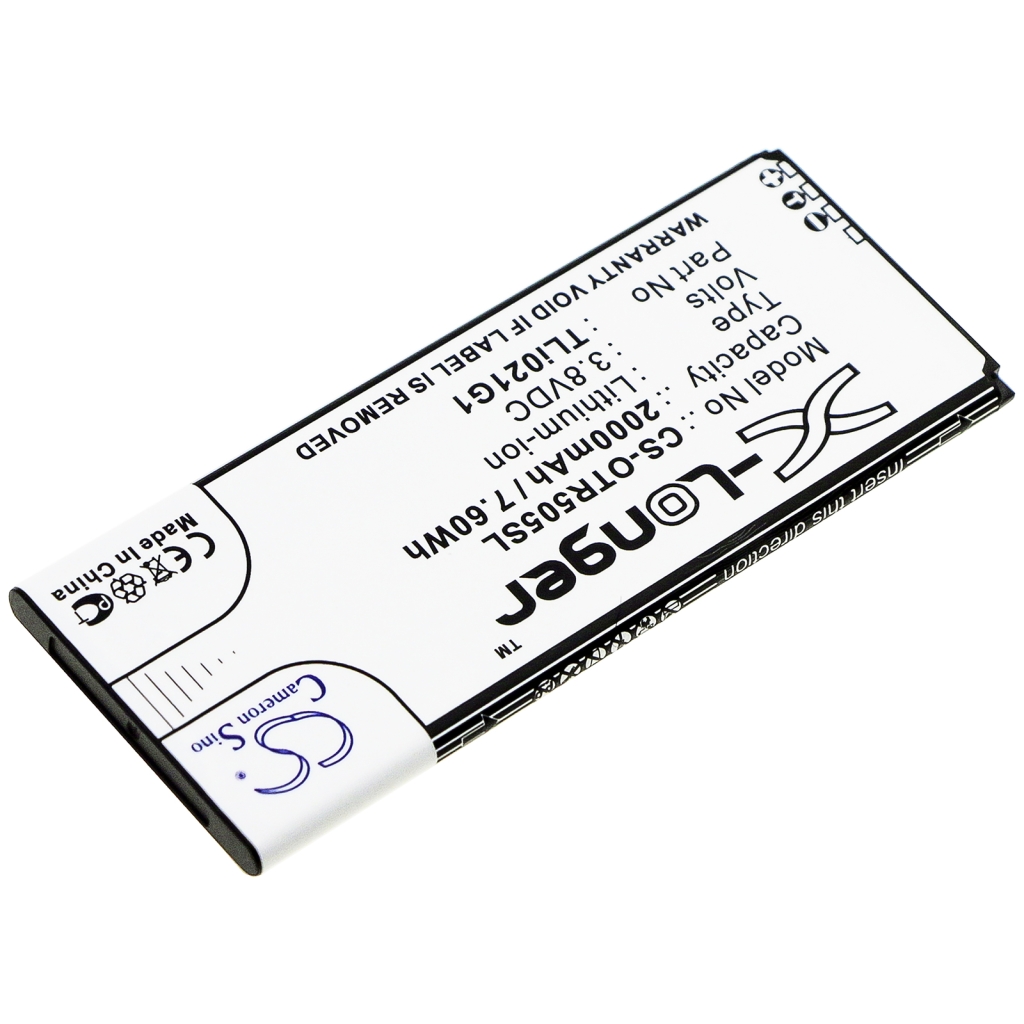 Yhteensopiva akun vaihto Alcatel TLI021G1