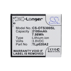 Yhteensopiva akun vaihto Alcatel TLI020A1,TLP020A2