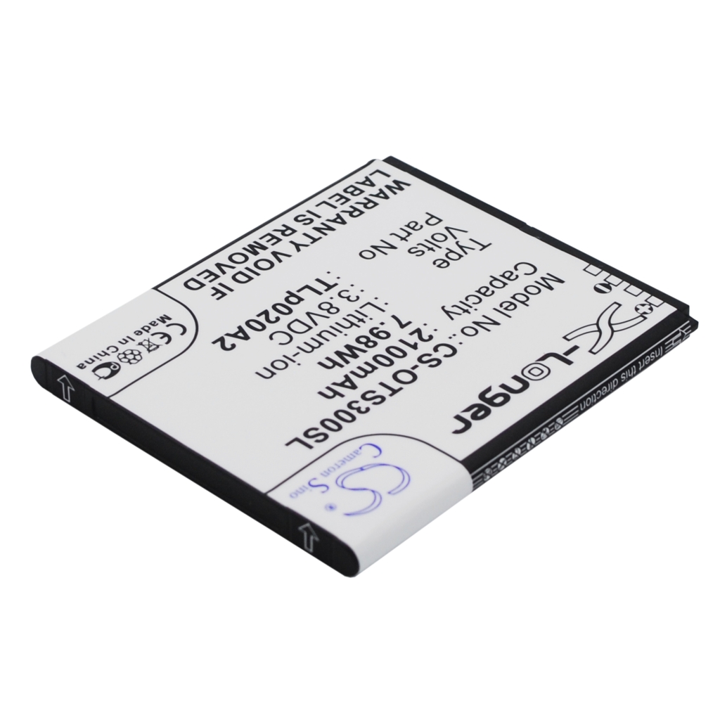 Yhteensopiva akun vaihto Alcatel TLI020A1,TLP020A2