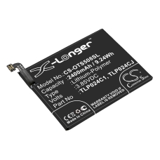 Yhteensopiva akun vaihto Alcatel C2400007C2,CAC2400011C1,TLP024C1,TLP024C2,TLP024CC...