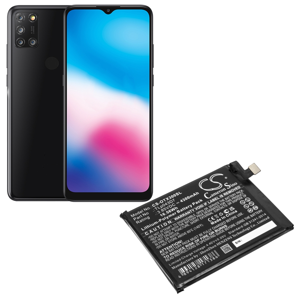 Yhteensopiva akun vaihto Alcatel TLP043D7,TLP048A1,TLP048A7