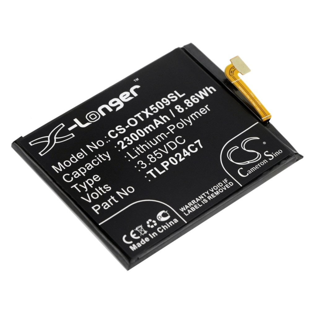 Yhteensopiva akun vaihto Alcatel TLP024C7