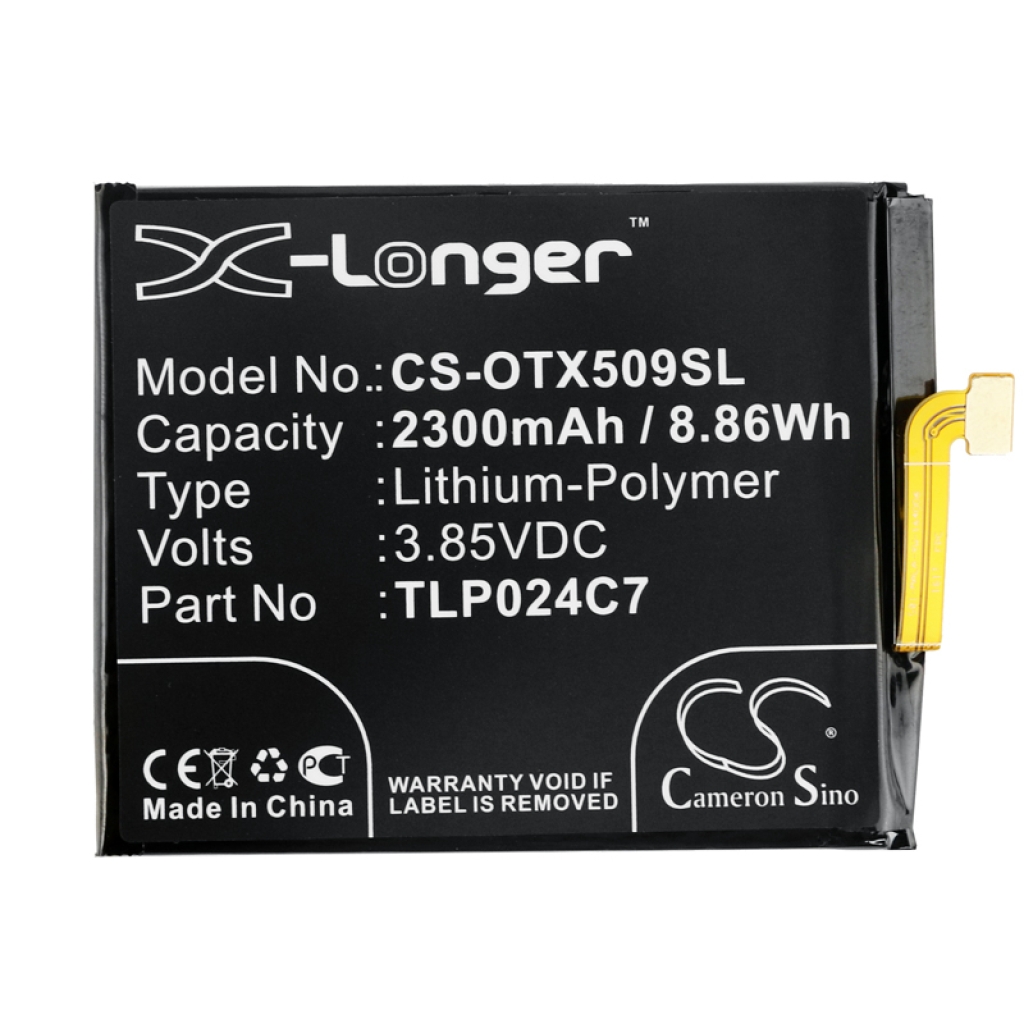 Yhteensopiva akun vaihto Alcatel TLP024C7