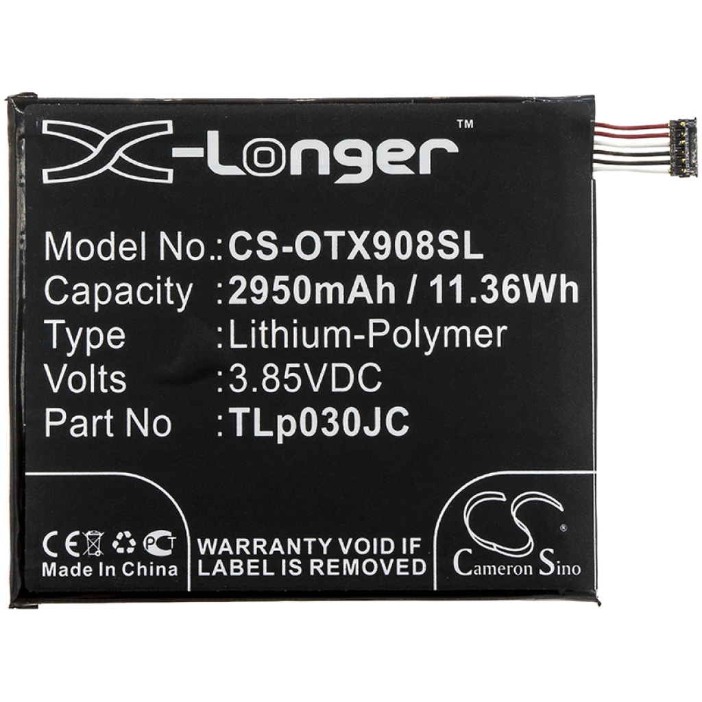 Yhteensopiva akun vaihto Alcatel CAC3000034CC,TLP030JC