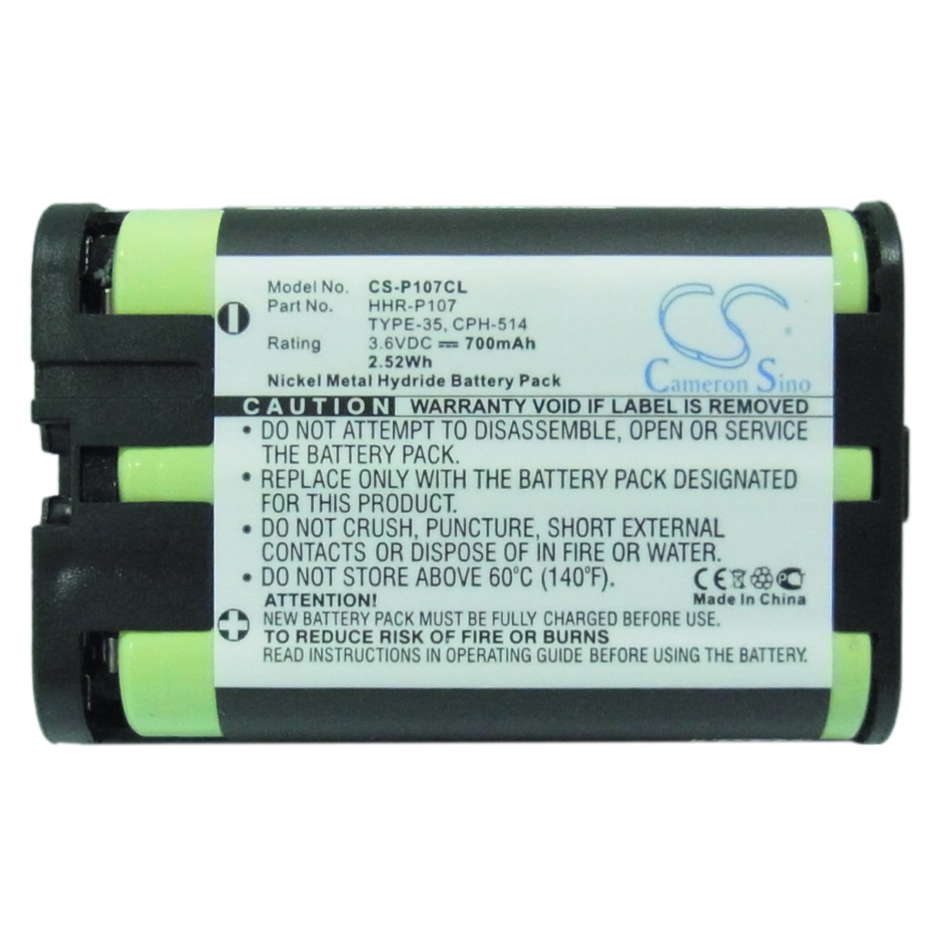 Langattoman puhelimen akku Panasonic KX-TG6053PK (CS-P107CL)