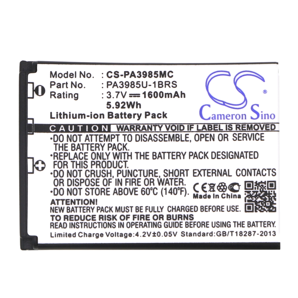 Yhteensopiva akun vaihto Toshiba PA3985,PA3985U-1BRS