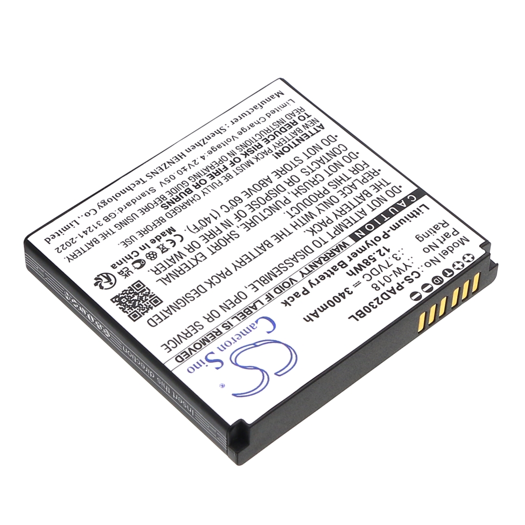 Maksupäätteen akku Pax CS-PAD230BL