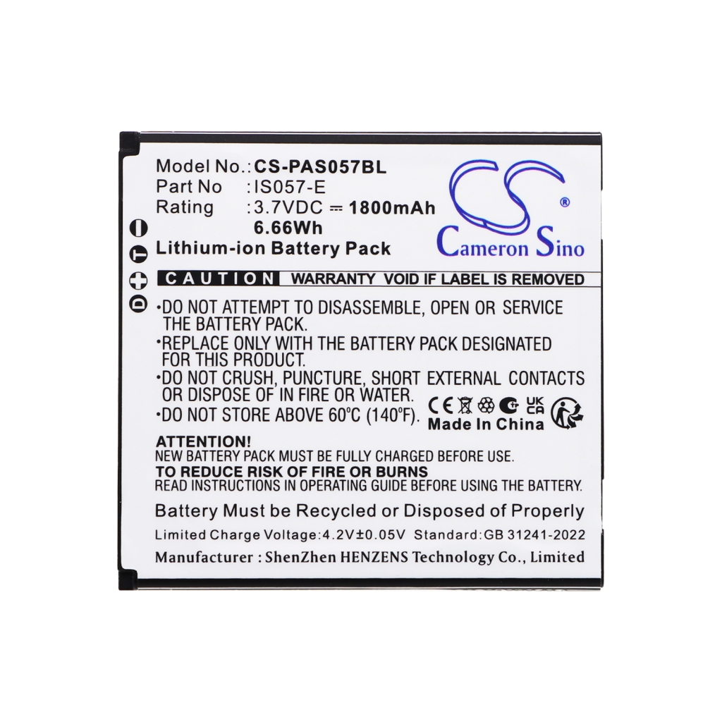 Akku yhteensopiva Pax CS-PAS057BL