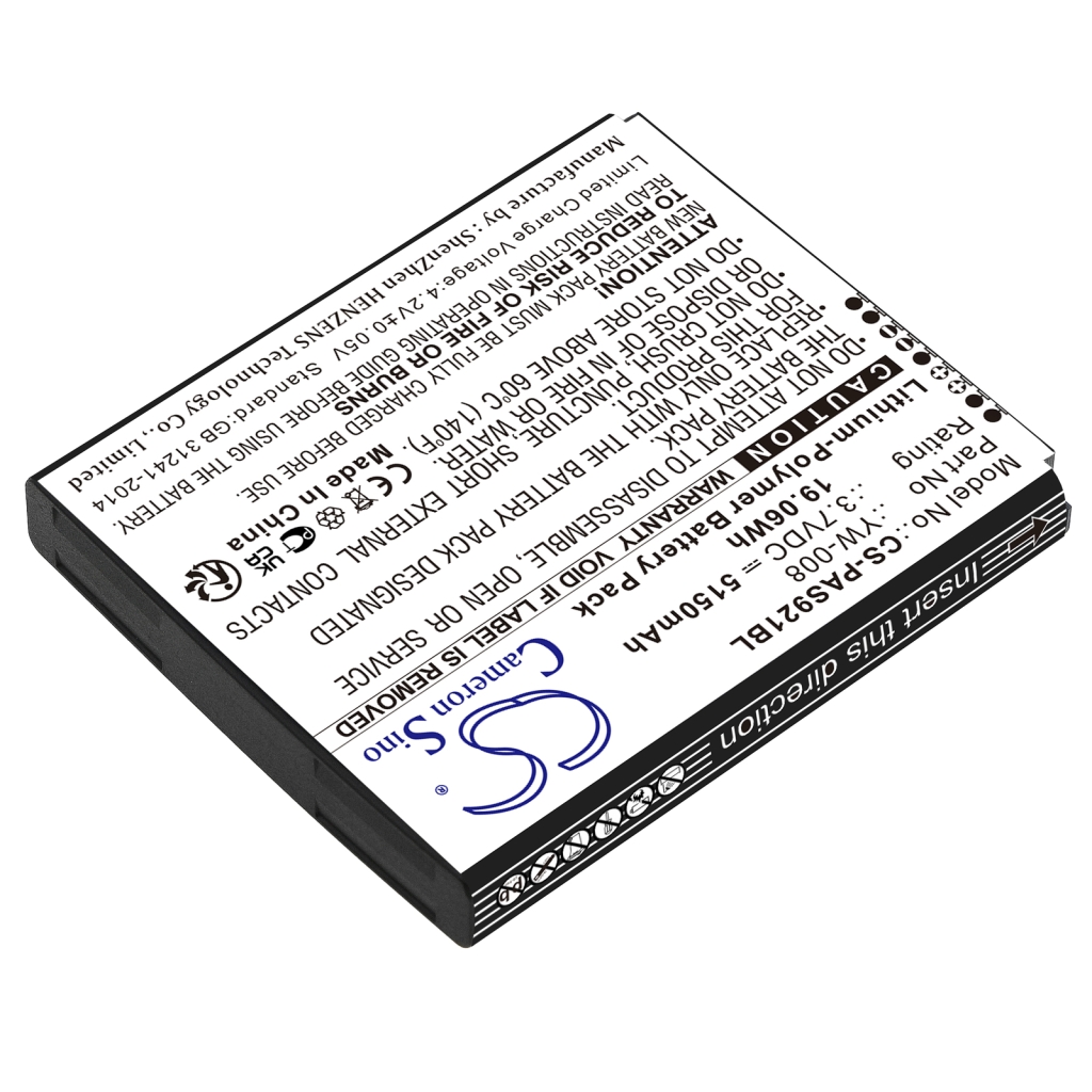 Yhteensopiva akun vaihto Pax YW-008