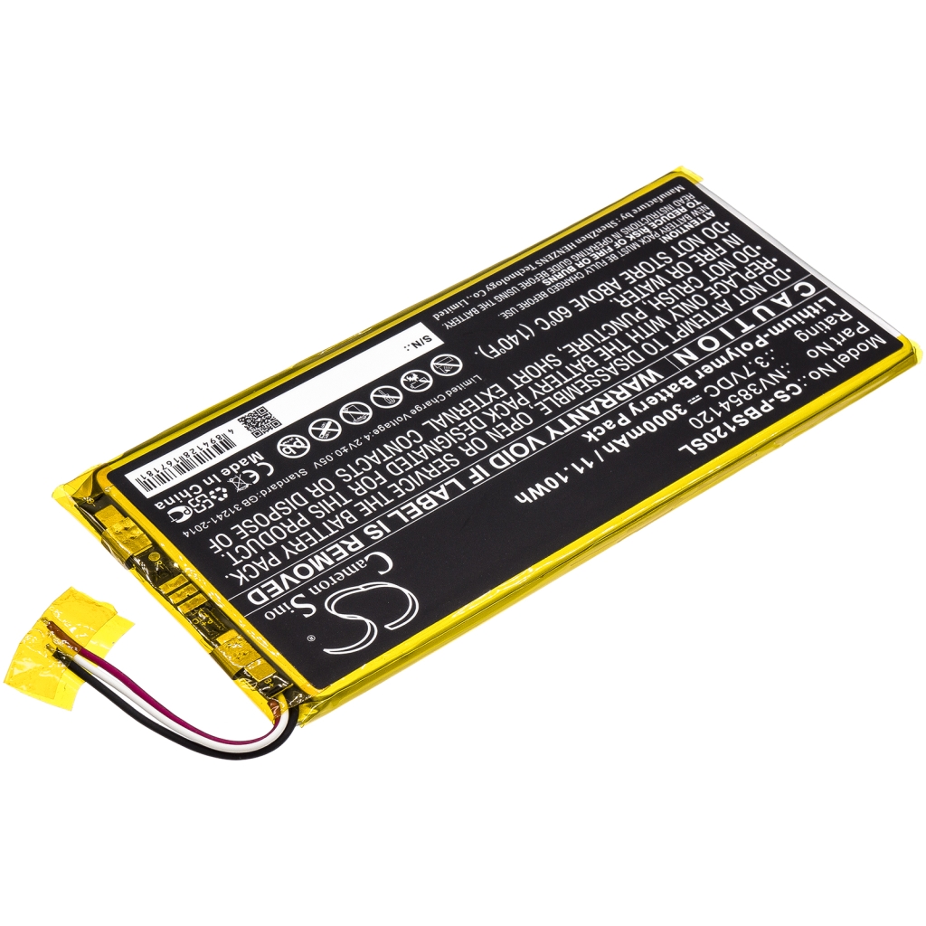 Akut Tabletin akku CS-PBS120SL