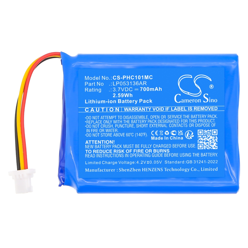Yhteensopiva akun vaihto Philips LP053136AR