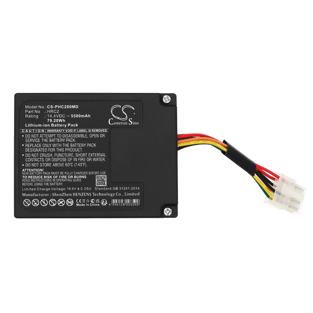 Yhteensopiva akun vaihto Philips 1127881,HRC2