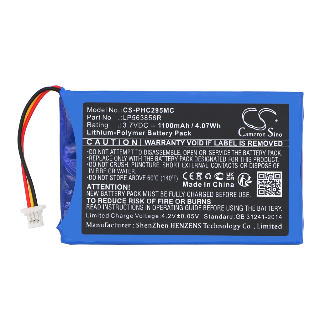 Yhteensopiva akun vaihto Philips LP563856R