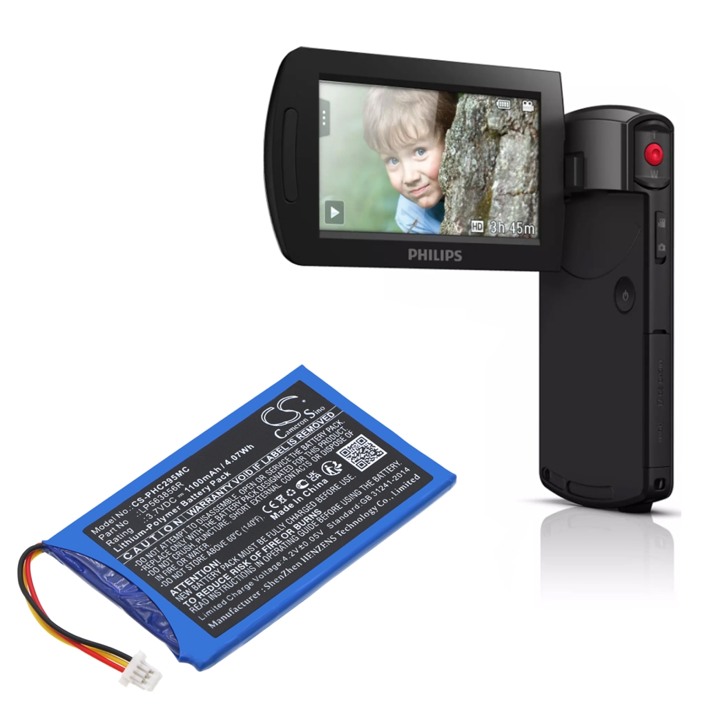 Yhteensopiva akun vaihto Philips LP563856R