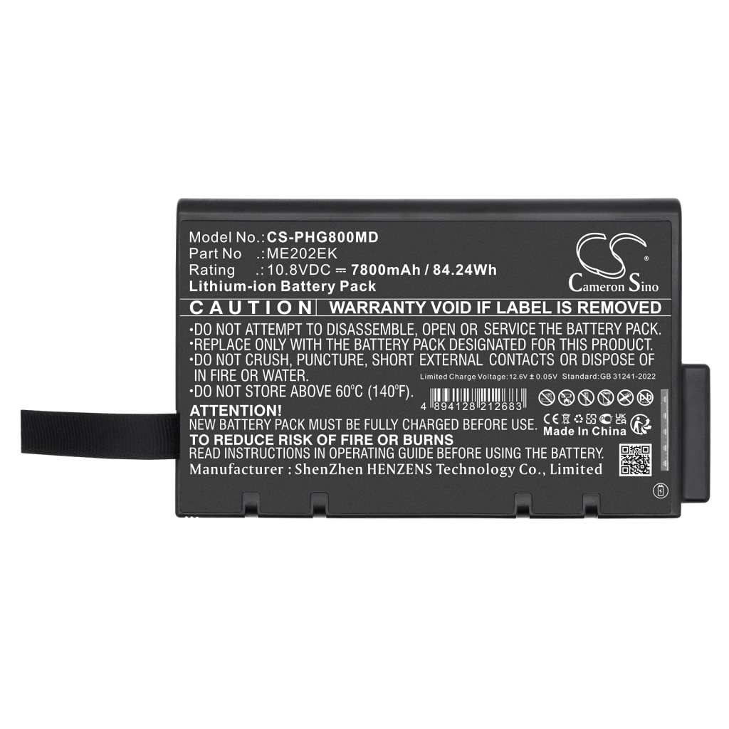 Lääketieteellinen akku Molicel CS-PHG800MD