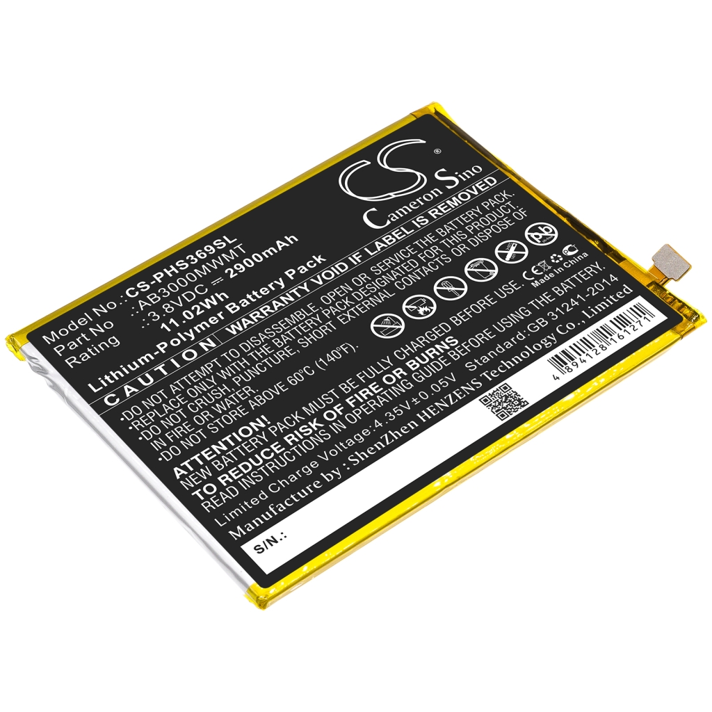 Yhteensopiva akun vaihto Philips AB3000MWMT