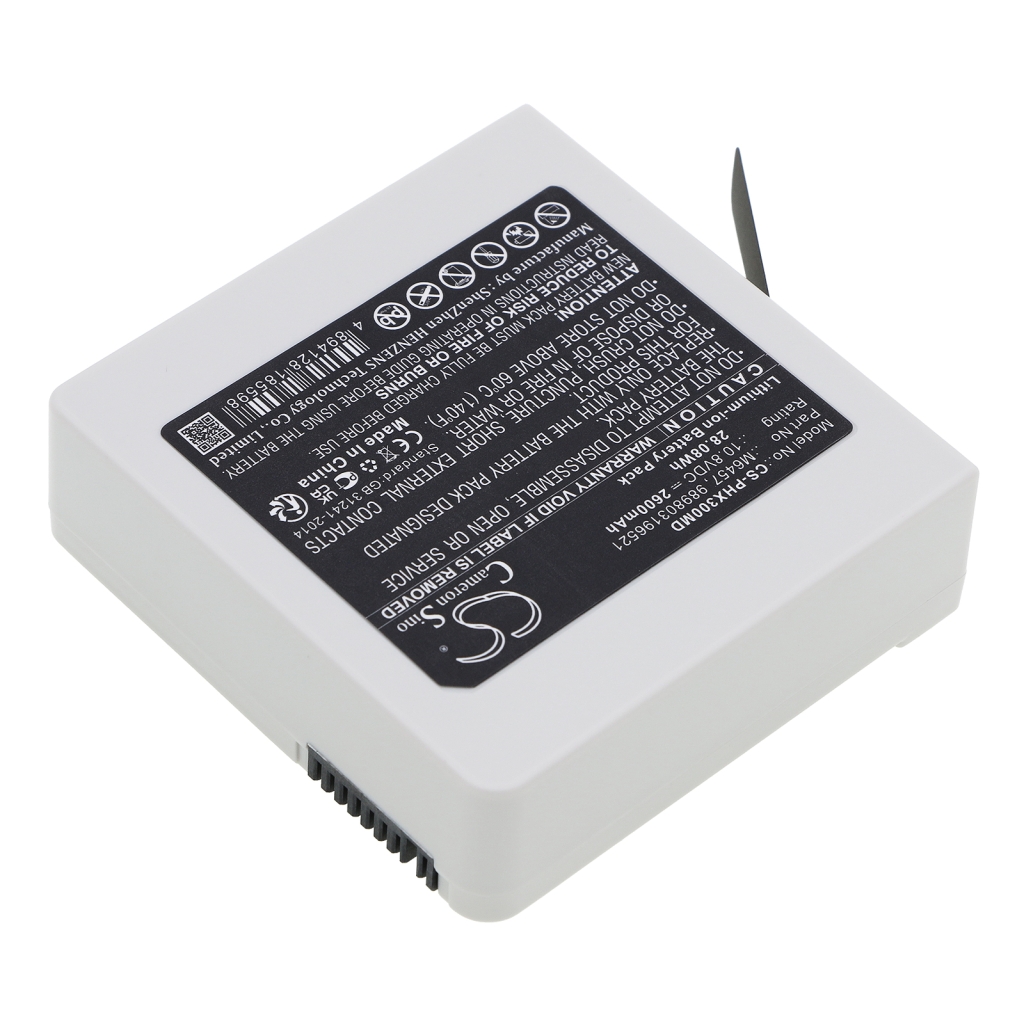 Yhteensopiva akun vaihto Philips 989803196521,M6457